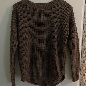 So Size M Thick Knit Grey Sweater